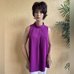 ALFANI  purple sleeveless tunic top
